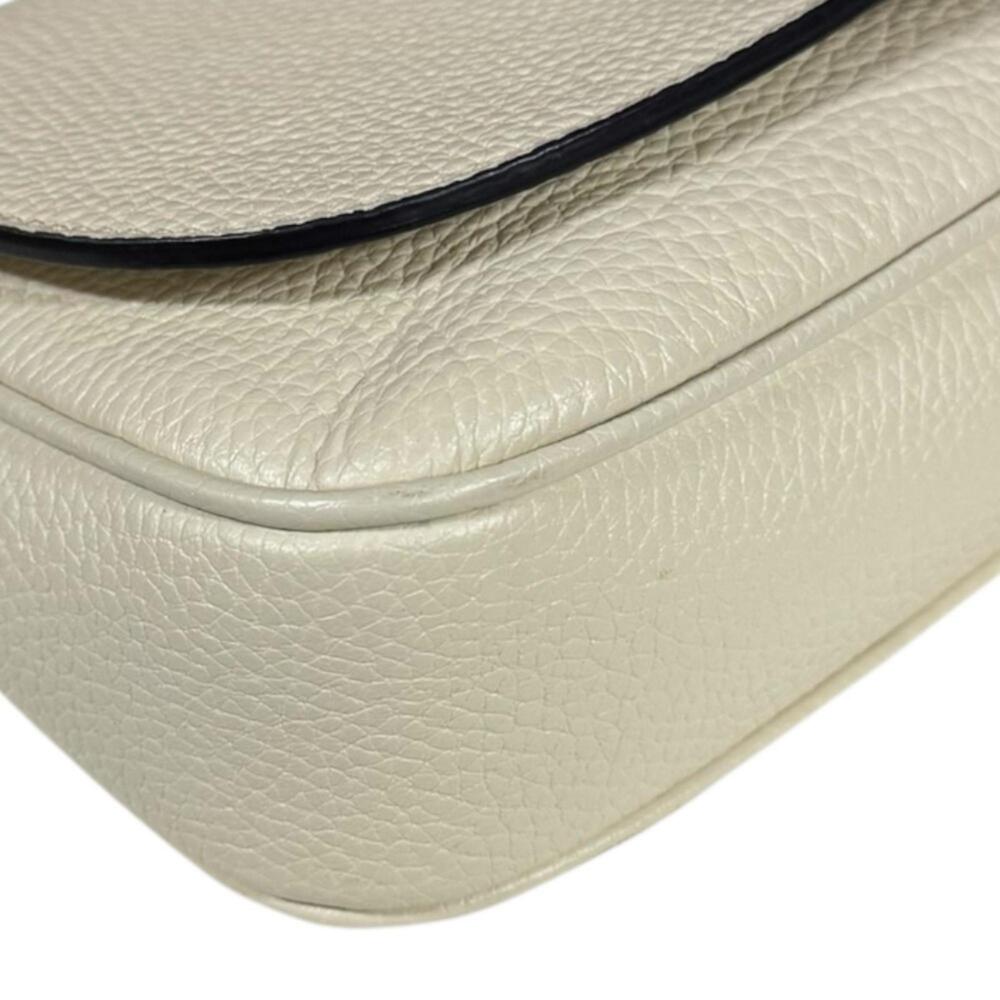 GUCCI White Leather Shoulder Bag - Picture 10 of 13